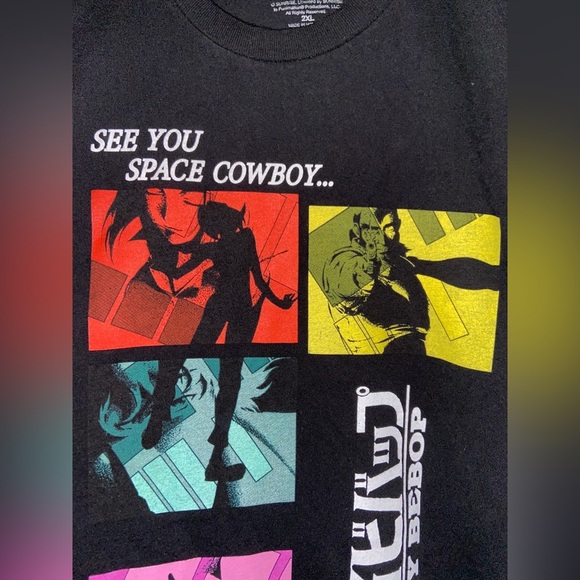 Cowboy Bebop Anime Tee XXL Sunrise Funimation UNI 1/1 Merch​ - Picture 3 of 7